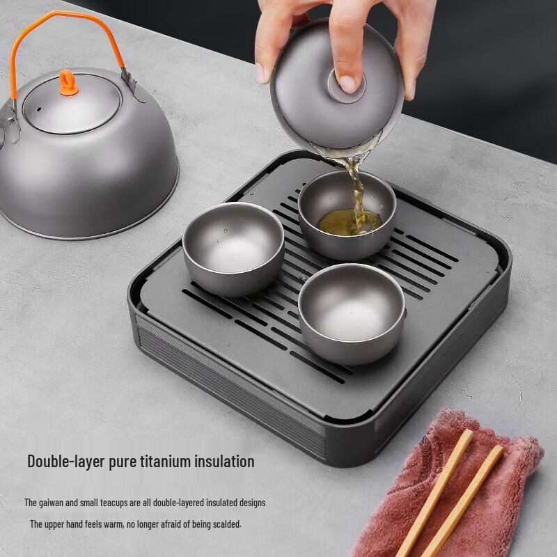 IMOGY Pure Titanium Portable Tea Set