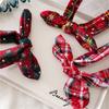 Decorations Navidad Decor Bowknot Snowflake Xmas Garland Christmas Grid Headband New Year Gift