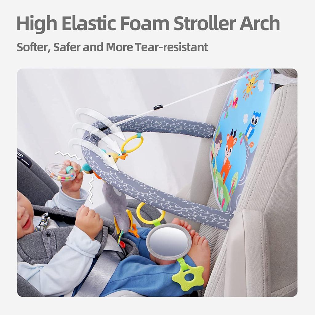 Baby Toys 0 12 Months Car Seat Toys for Baby Infant Activity Center Carseat Toys Baby Stroller Crib Hanging Rattles Sensory Toys