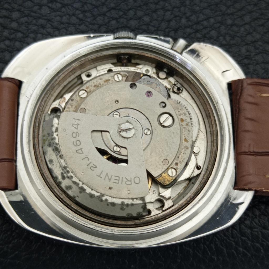 AUTOMATIC 46941 VINTAGE ORIENT CRYSTAL JAPAN MENS ORIGINAL DIAL WATCH a704909-1