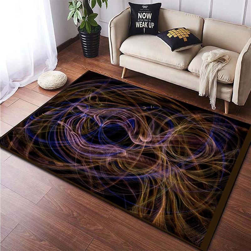Colorful Magical Fantasy Abstract Art Printed Carpet for Living RoomHome Decoration Mats Boho Rugs Dropshipping Outdoor Rugs