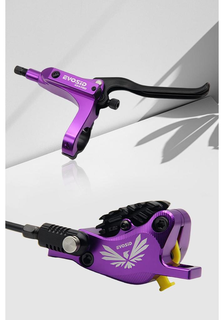 Freno a Disco Idraulico a Quattro Pistoni in Alluminio CNC EVOSID per Mountain Bike (DH/XC)