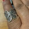 Women Ring Butterfly Adjustable Jewelry Engraving Appearance Finger Ring for Dating