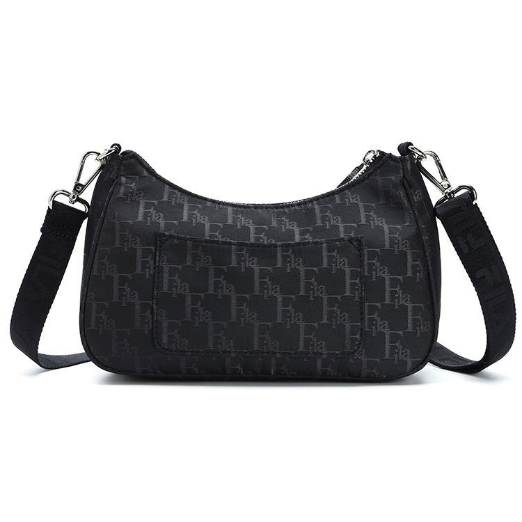 FILA Heritage Basketball Fabric Shoulder Bag Women bags Black F13W328165F-BK