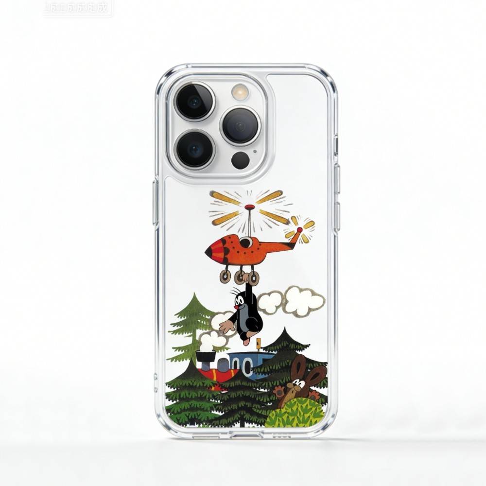 

S-Sweet Cartoon T-The L-Little Mole Phone Case For iPhone 17 16 15 14 13 12 11 Mini Pro Max Plus Transparent Cover iPhone16se4