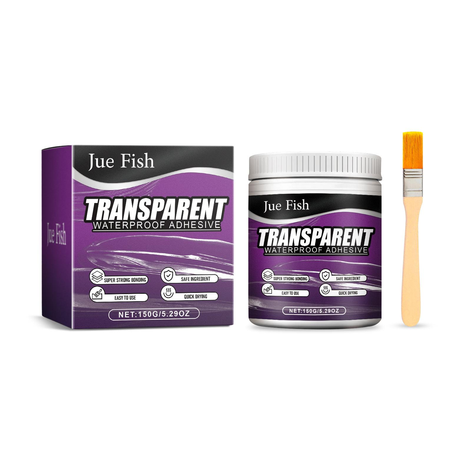 

jue-fish Водонепроницаемый герметик Невидимый водонепроницаемый агент Прозрачное герметизирующее покрытие Герметик с защитой от утечек Клей-герметик Инструменты для ремонта туалета 150g