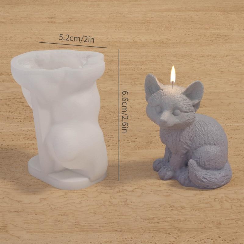 Realistic Pug Shaped Silicone Dog Mold Practical Plaster Craft Dog Shape Decorations Mold for Craft Enthusiasts