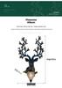 Sika Deer Wealth-Attracting Retro Wall Lamp for Living Room, Bedroom, Hallway, or Staircase