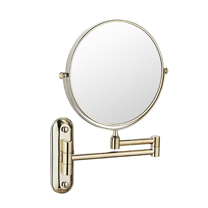 Kailer Wall-Mounted Double-Sided Rotating Telescopic Bathroom Vanity Mirror