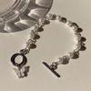 Super cool dark wind love bracelet, double-layer cross bracelet, male and female couples, girlfriends, bracelets, jewelry.