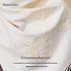 Shanghai Story 100% Wool Embroidered Floral Scarf Shawl