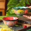 Lvying Dai Powder Bowl Household Ceramic Tableware High Value Rice Bowl Soup Bowl Noodle Bowl Personal Special Retro Bowl Small Bowl