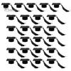 25Pcs Mini Graduation Caps Felt Small Doctor Hat with Golden Tassels Bottle Cover Cupcake Toppers Party Supplies