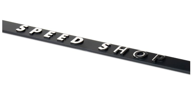 Set of 2: New Standard-Compliant MOON Equipped 3D Number Plate Frames in Chrome, SPEED SHOP, Moon Equipped MG062BKMQCH, Dress Up