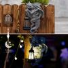 Solar , Dragon Tree Hugger -9.7-inch Resin Dragon Statue, Outdoor Garden And Courtyard Decoration, Gift
