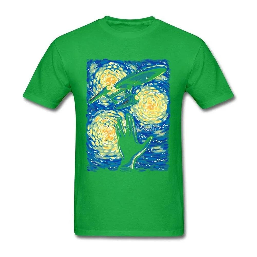 Funny Space Galaxy Picassos Painting Of Starry Sky Tshirt Summer Cotton Short Sleeve Oneck Unisexs T Shirt New S3xl