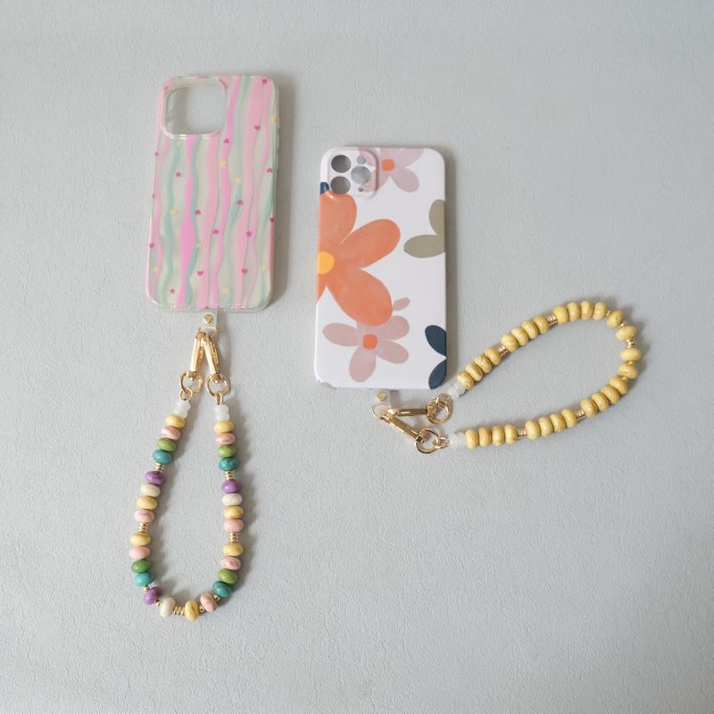 New Fashion Woman Bag Accessory Detachable Solid Beaded Chains Cute Acrylic Luxury Strap Women Bag Handle Candy Beads Chain