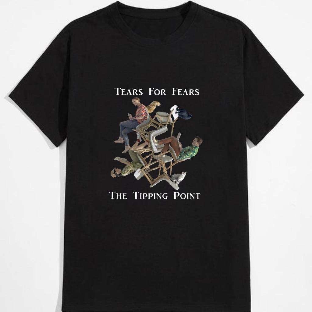 Tears for Fears The Tipping Point Graphic Unisex Cotton T-Shirt Full Size S-5XL