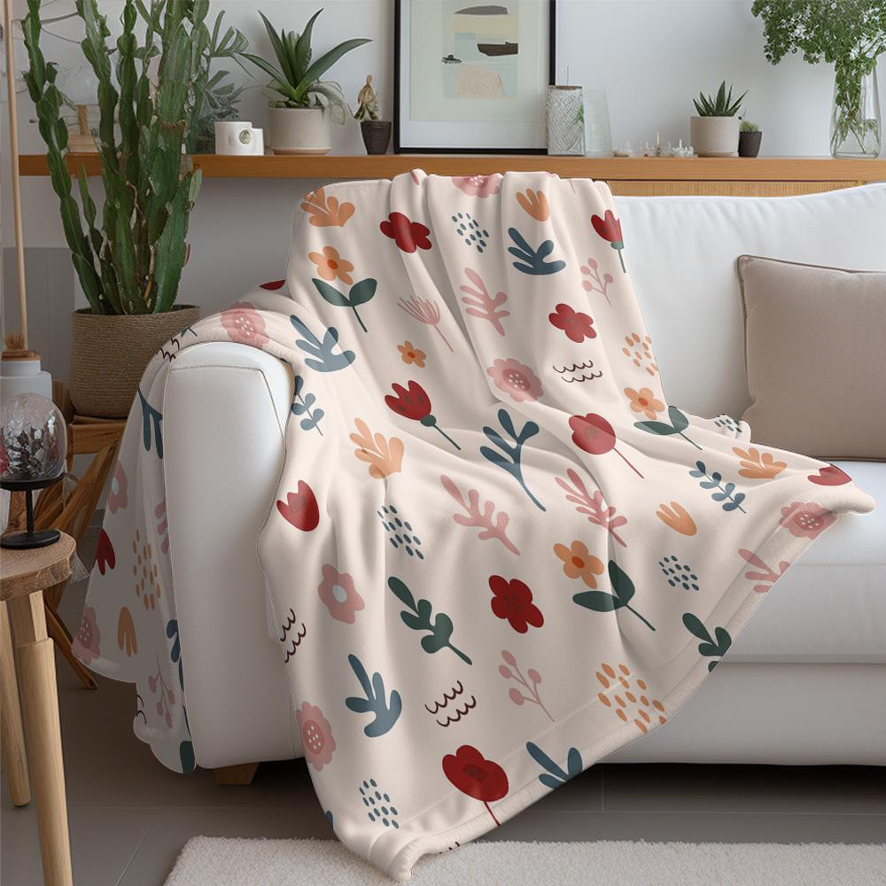 Cute Floral Baby Blanket Soft Fleece Throw for Toddler Girls Kids Children Gift Gift for Newborn Boys Girls