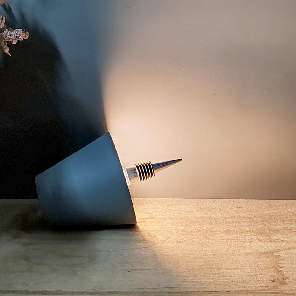 Wireless Desk Lamp LED Dimming Metal Wine Bottle Lamp Detachable Portable Charging Night Light Decorative Atmosphere Lamp