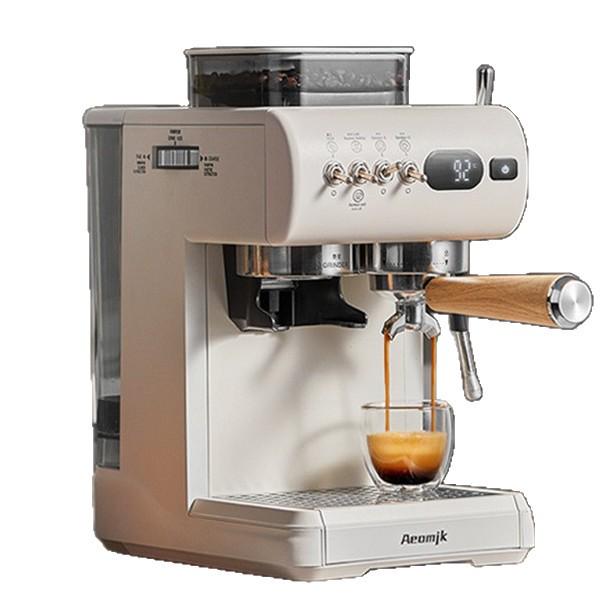 Italian Semi-Automatic Coffee Machine with Temperature Control, Low-Pressure Extraction, and Milk Frothing