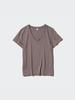Uniqlo W S Supima CoTTon V Neck S S T ShirT