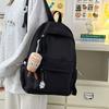 Schoolbag Japanese ins Campus Casual Solid Color School Bag Simple Versatile Lightweight Backpack High School Student Backpack