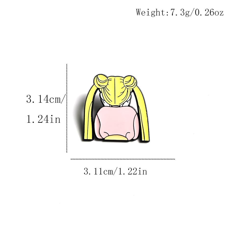 Sailor Moon Brooch: Cute Sailor Moon Metal Badge Pin for Clothes