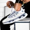 Outdoor Running Shoes Men Lightweight Anti-slip Casual Shoes Men Comfortable Breathable Flat Bottom Lace-up Sports Shoes Men