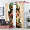 2D FLAT PRINTING 2pcs Curtains (Without Rod) St. Patrick's Day Leprechaun Popular Curtains&Drapes Versatile Polyester Curtains