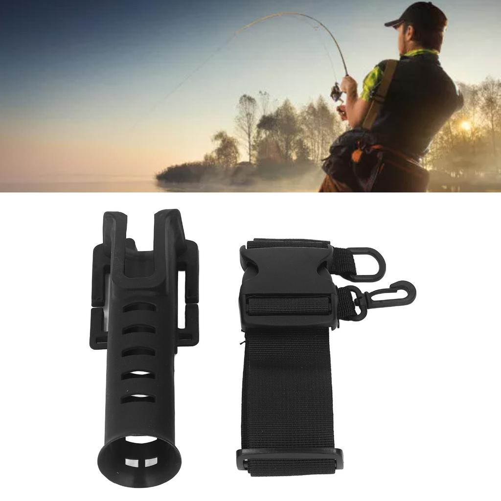 Fishing Rod Waist Holder   Lightweight Portable Fishing Pole Bracket Belt with Hooks for Outdoor