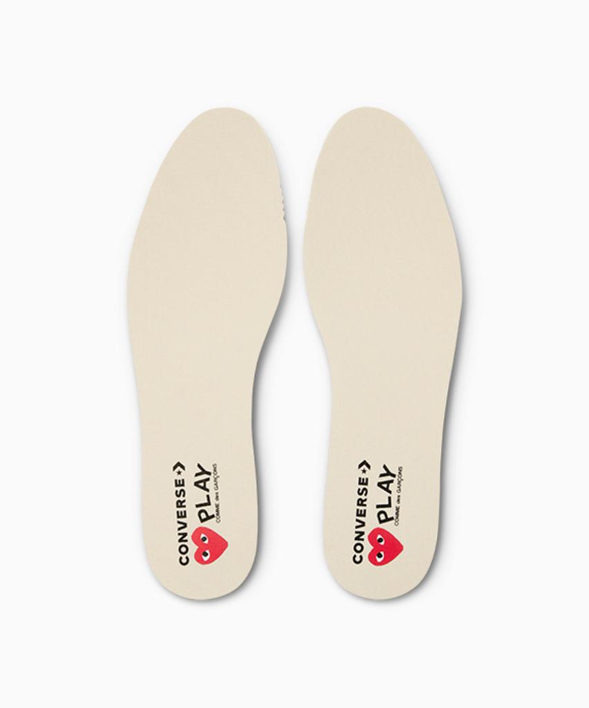 Converse X Comme Des Garçons Play Chuck 70 Egret A08795C