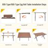 Glacier Age Carbon Steel Roll-up Camping Table & Kermit Chair Set