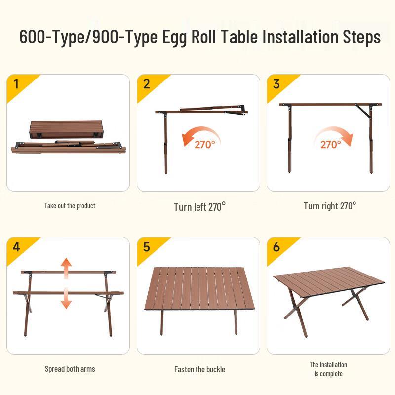 Glacier Age Carbon Steel Roll-up Camping Table & Kermit Chair Set