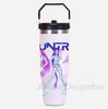 30Oz K-Pop Portable Car Cup Stainless Steel Thermos Cup with Straw Travel Sports Water Bottle with Handle Cover Coffee Vacuum Flask