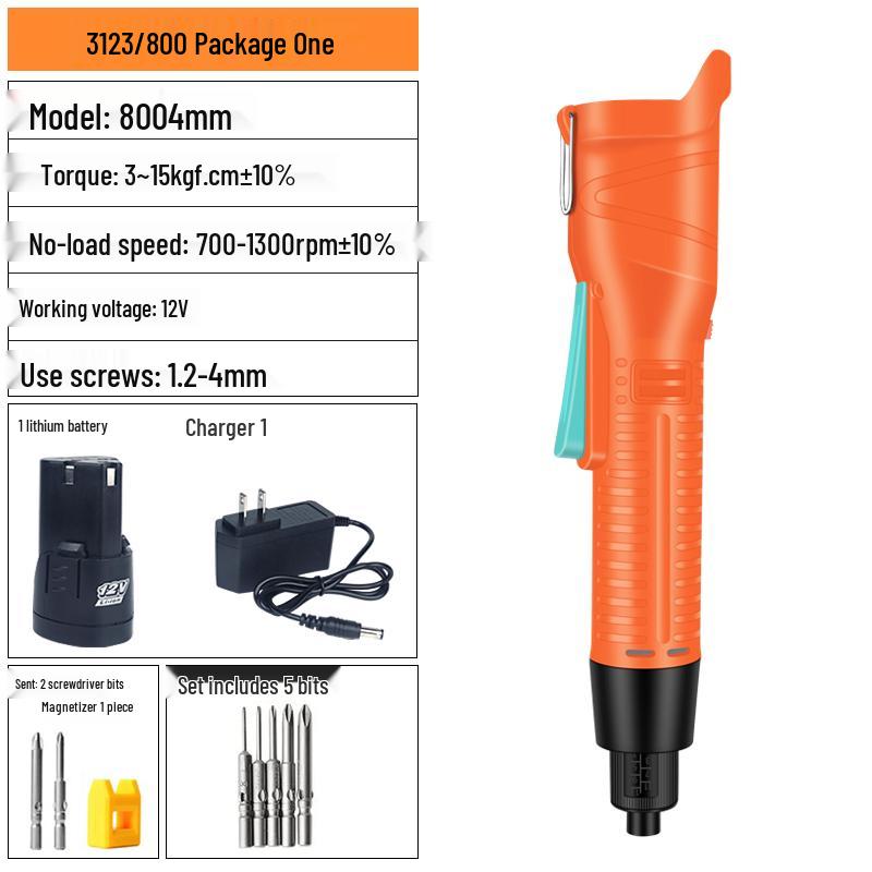 Cordless 12V Rechargeable Mini Electric Screwdriver with Lithium Battery