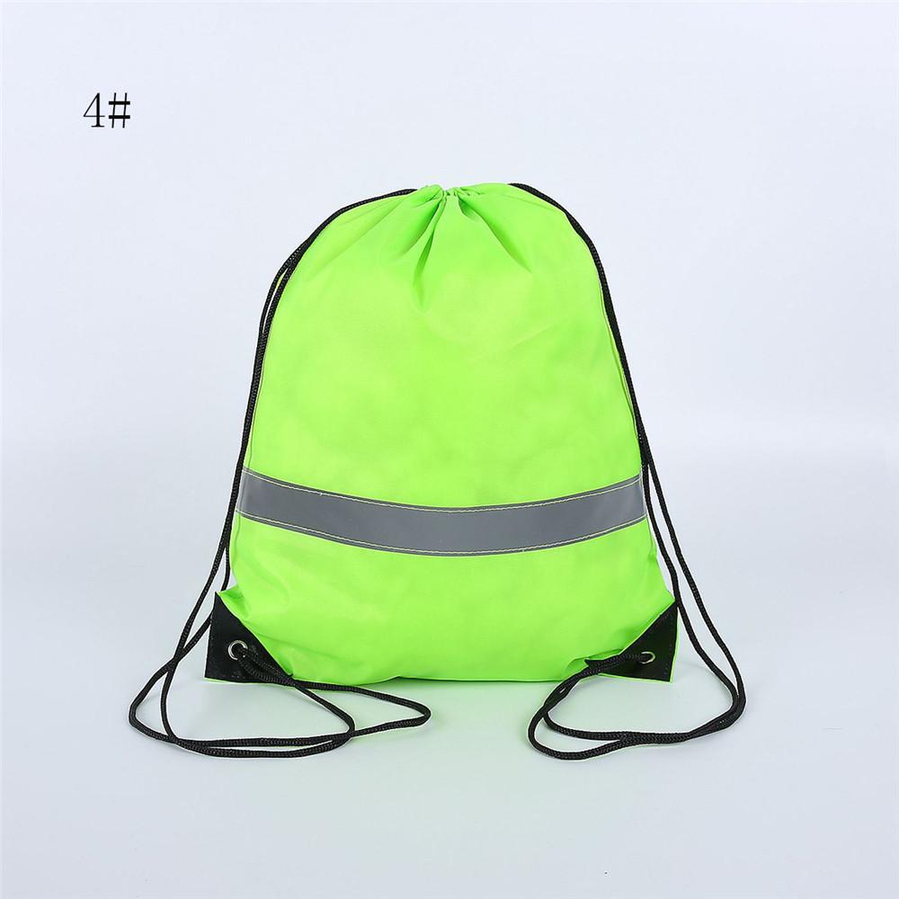 Pack Drawstring Backpack Bag with Reflective Strip String Backpack Cinch Sacks Bag Bulk for School Yoga Sport Gym Traveling