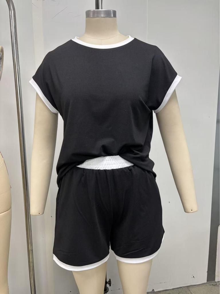 European & American Casual Women's Short Sleeve Shorts Set (2026 Edition)
