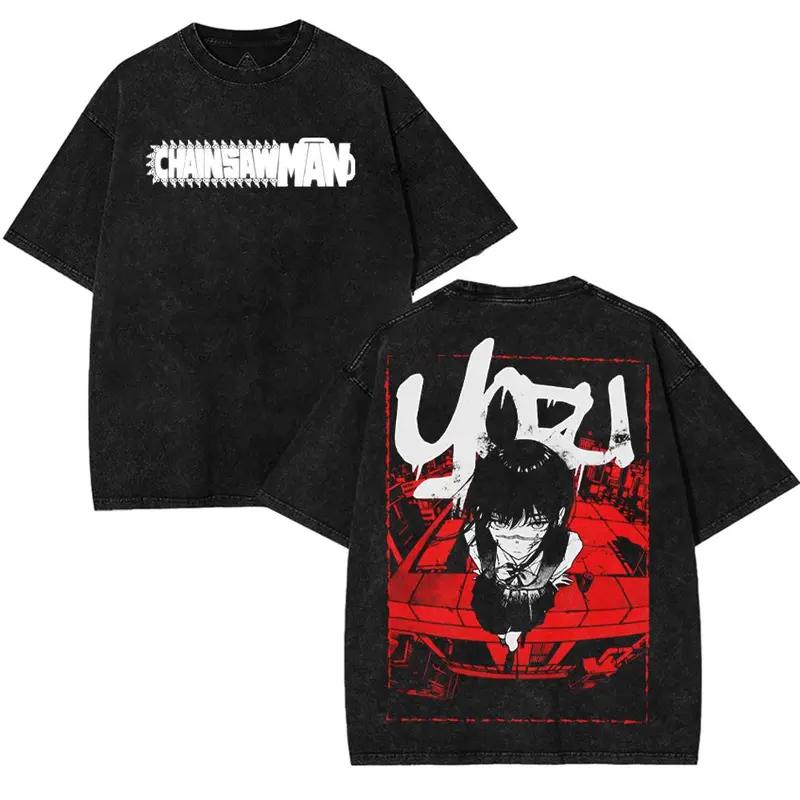 Katsuki Bakugou Graphic T-shirt My Hero Academia Anime Washed Oversized T Shirt Men Women Clothing Pure Cotton Short Sleeve Tees