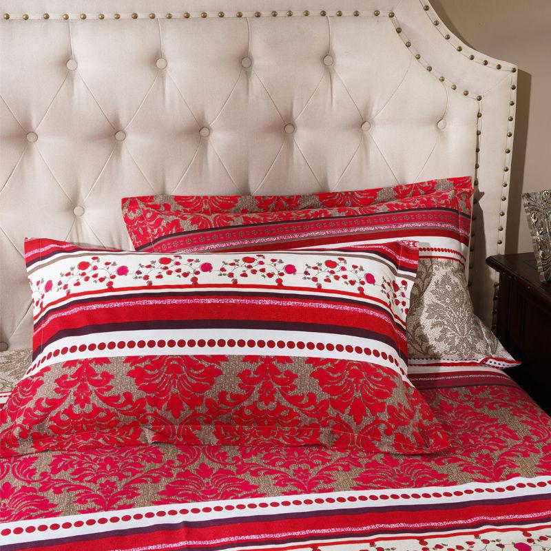 Pillowcase: A Pair of Pure Cotton, Thickened and Ground Cotton Pillowcases, 48 * 74cm, Standard Adult Envelope Style