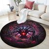 Cartoon Print Round Area Rug,Carpet Rug for Living Room Bedroom Sofa Playroom Decor,Non-slip Floor Mat