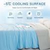 Cooling Blanket For Bed Silky Air Condition Comforter Lightweight Cooled Summer Quilt With Double Side Cold & Cooling Fabric