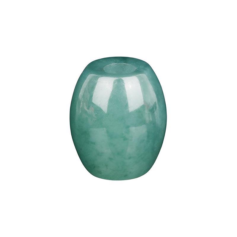 Natürliches Blaues Jade Hirseperlen Armband Zubehör - Kleine Tonnenperlen zum DIY Auffädeln