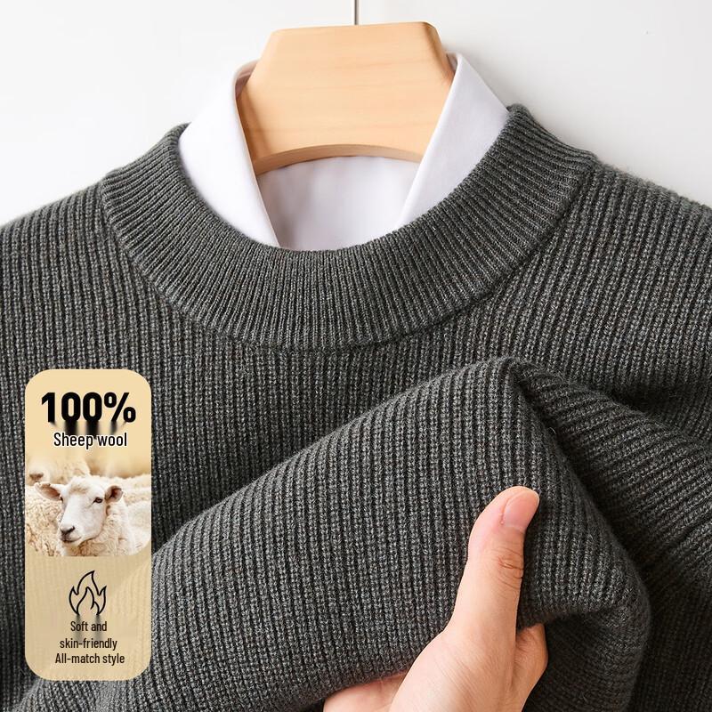 

Men s 100% Pure Wool Crew Neck Sweater 3XL