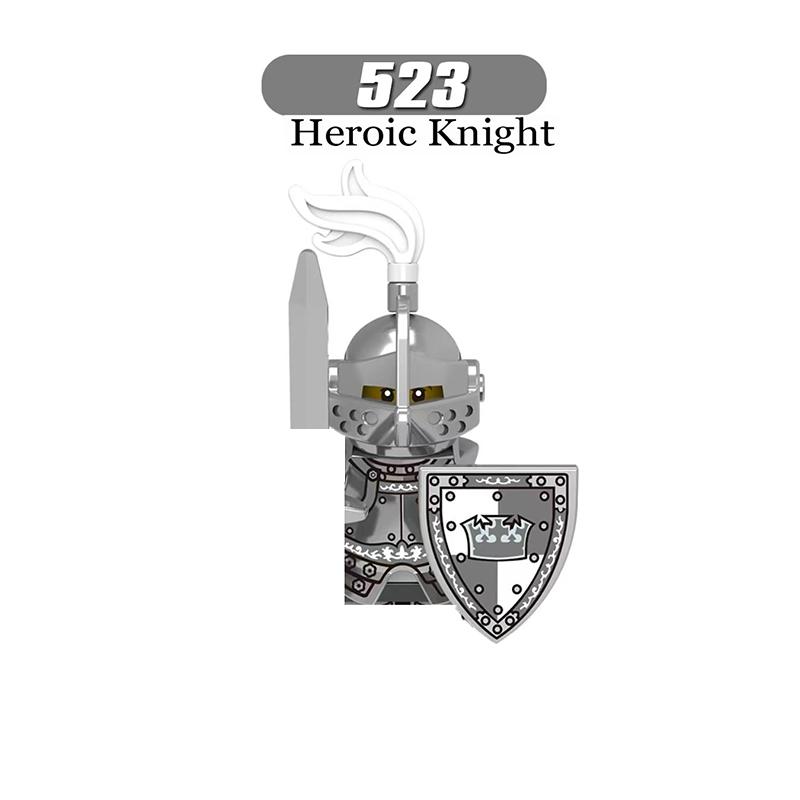 Mittelalterliche Ritter Serie Figuren Bausteine Krieger Soldaten Wachen Löwenherz Krankenhaus Deutscher Ritter Schlacht Hirte Kindergeschenk