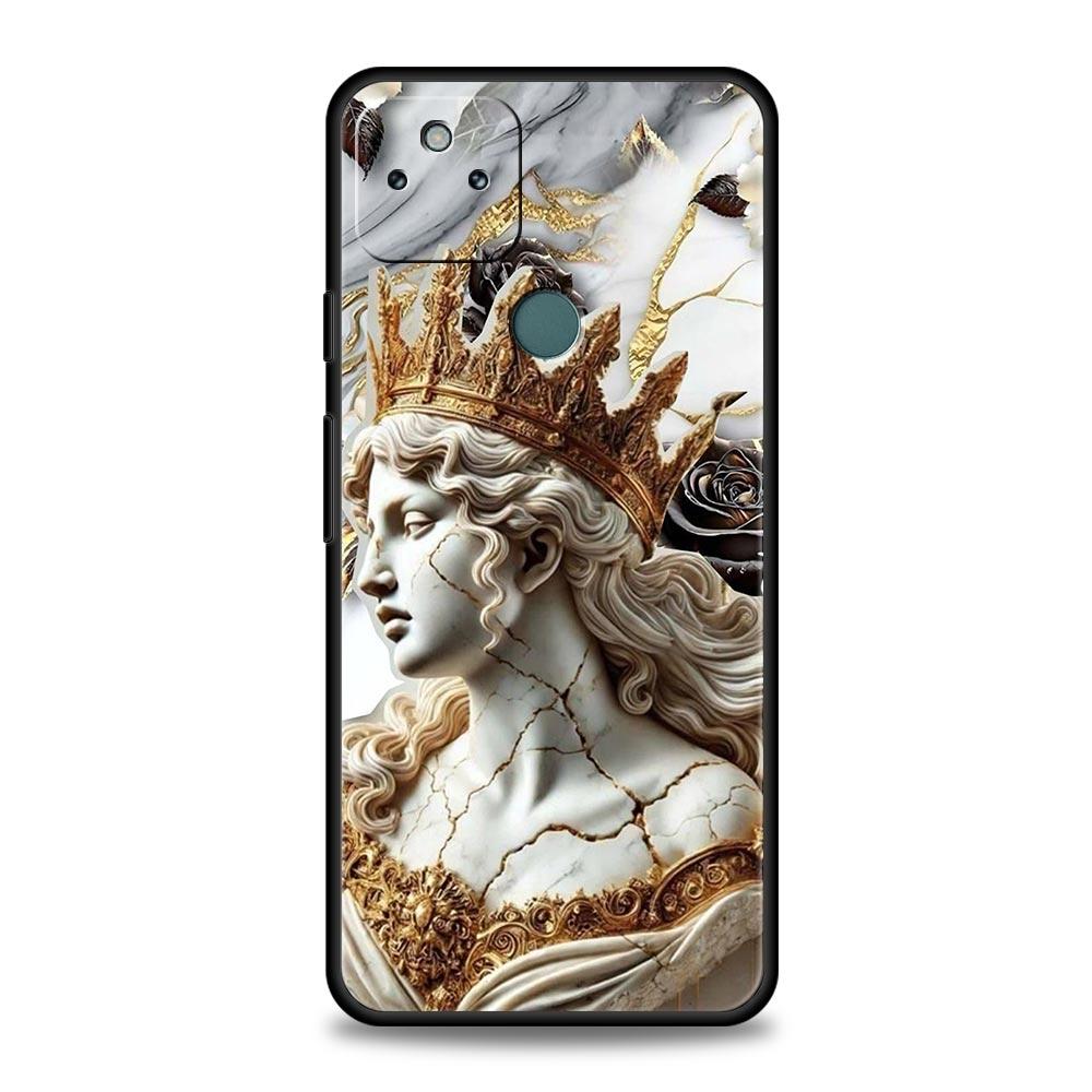 Fashion Ancient Greek Statues Phone Case Cover for Google Pixel 10 9 8 7 6 9A 8A 7A 6A Pro Shockproof Soft TPU 10 Pro XL Shell