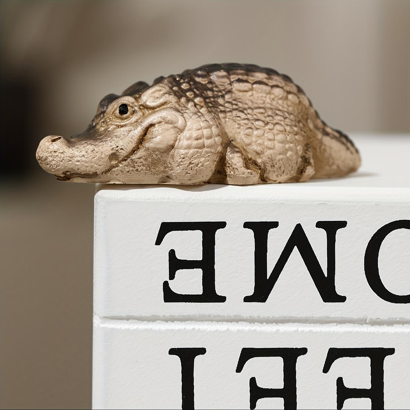 

Скульптура крокодила Статуя Современное украшение Подарки для дома Статуя животного Украшение центра стола Ремесла Смола