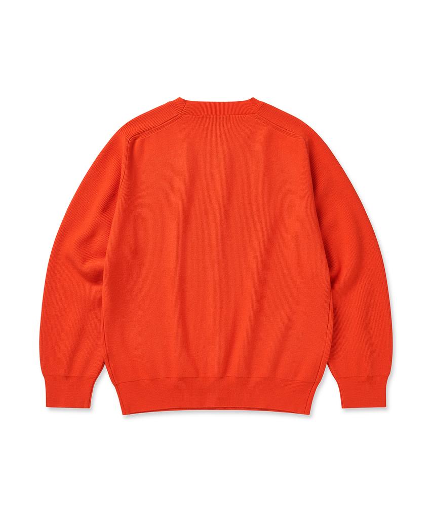 CUZNELLO Soft Saddle Crewneck Knit_Grapefruit