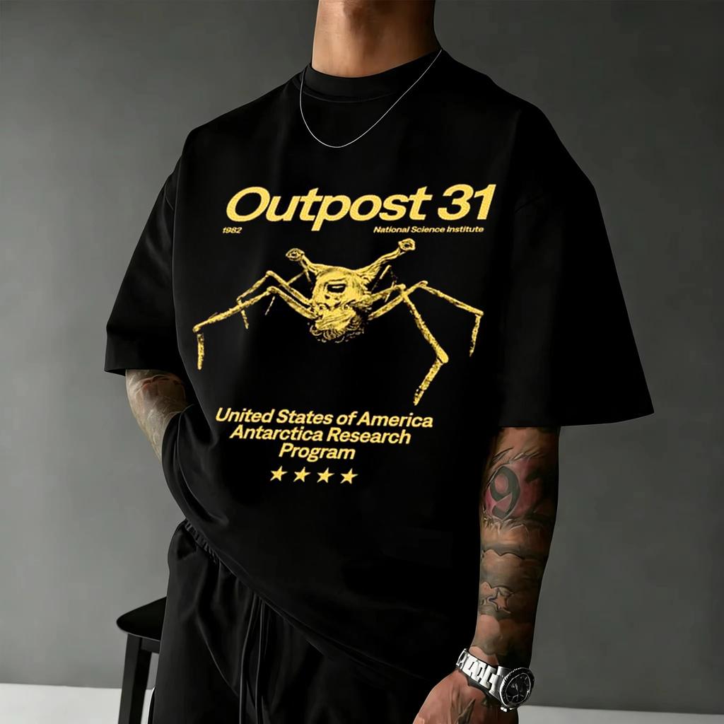 Outpost 31 Antarctica Sci-fi Horror Movie T-shirt Print Short Sleeve Harajuku Y2K Casual T-shirt Unisex WoUnisex Streetwear Tee Tops