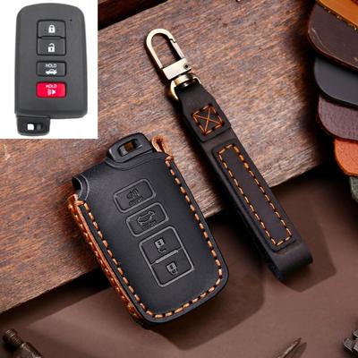 Δερμάτινη Θήκη Καλύμματος Κλειδιού Αυτοκινήτου για Toyota Camry Corolla RAV4 Highlander Avalon 2015 - 2017 Προστατευτικό Κέλυφος Θήκη Έξυπνου Ελέγχου